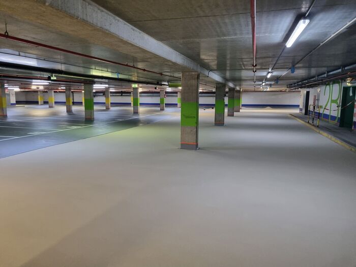 Bodenbeschichtung für Tiefgarage von Bürokomplex in Luxemburg