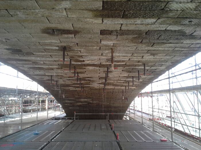 Sanierung Pont Adolphe historische Steinbogenbrücke